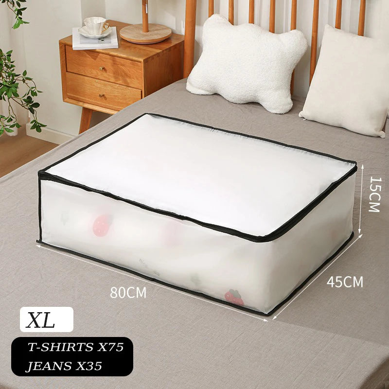 1-2Pcs Quilt Wardrobe Organizer Clothes Storage Bags Moving Packing Bag Bed Bottom Waterproof and Moisture-proof Clothing Home