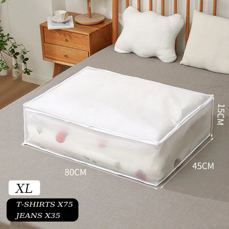 1-2Pcs Quilt Wardrobe Organizer Clothes Storage Bags Moving Packing Bag Bed Bottom Waterproof and Moisture-proof Clothing Home