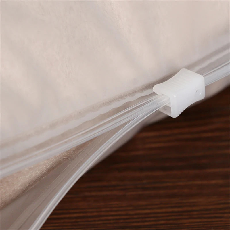 TETP 10pcs 14wire/18wires Frosted Matte Zipper Bag Home Travel Storage Clothing Underwear Packaging With Air Hole Organizer
