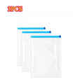 5 Pack Vacuum Compression Bags for Travel-Reusable Space Saving Storage No Pump Needed, Leak-Proof Organizer for Clothes&Luggage