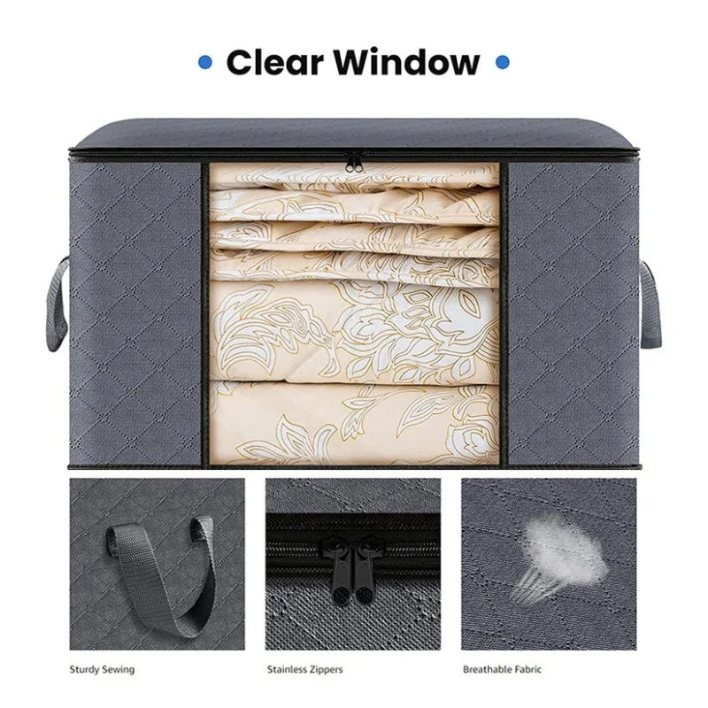 Wardrobe organizer clothes Blanket Storage Closet Laundry Organizers and Storages Clothes Storage Bag Foldable Storages Wardrobe