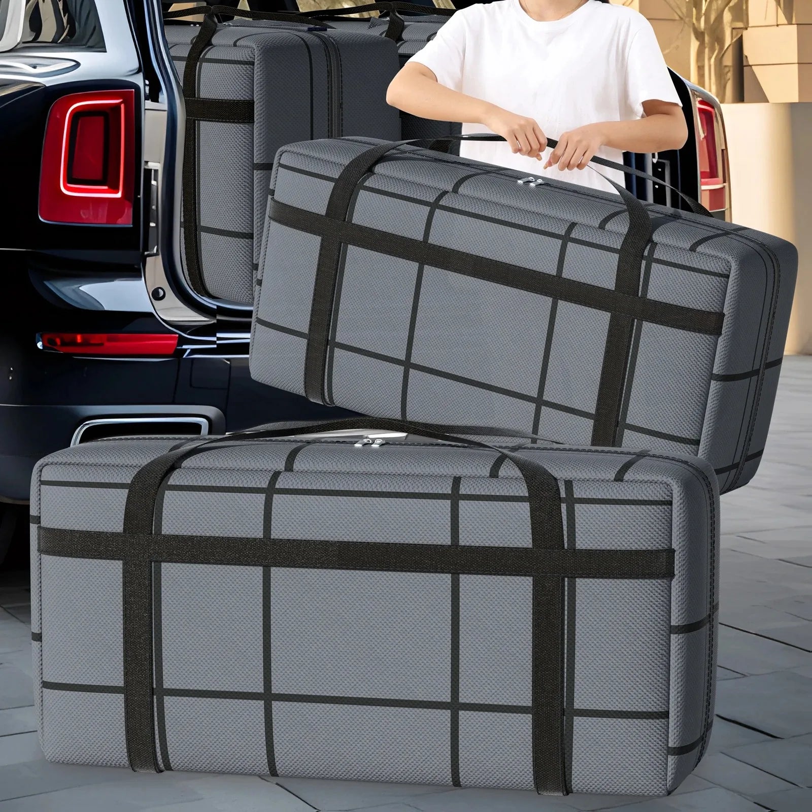 Home Storage Handbags For Moving Travel Dormitory Wardrobes Clothes Quilts Storage Bags Quilts Dust Bags Moisture-Proof Folding