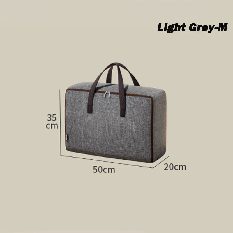 1pc Large-capacity Quilt Storage Bag Oxford Clothes Packing Bag Waterproof Durable Luggage Bag With Handle Wardrobe Organizer