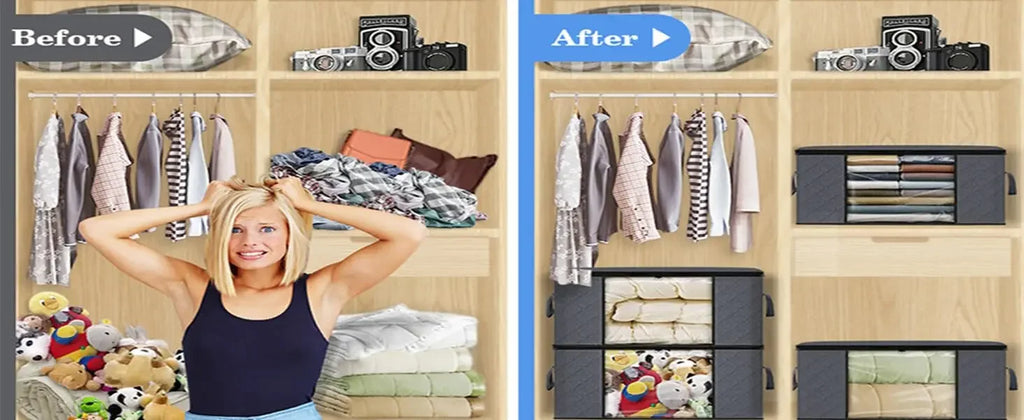 Wardrobe organizer clothes Blanket Storage Closet Laundry Organizers and Storages Clothes Storage Bag Foldable Storages Wardrobe
