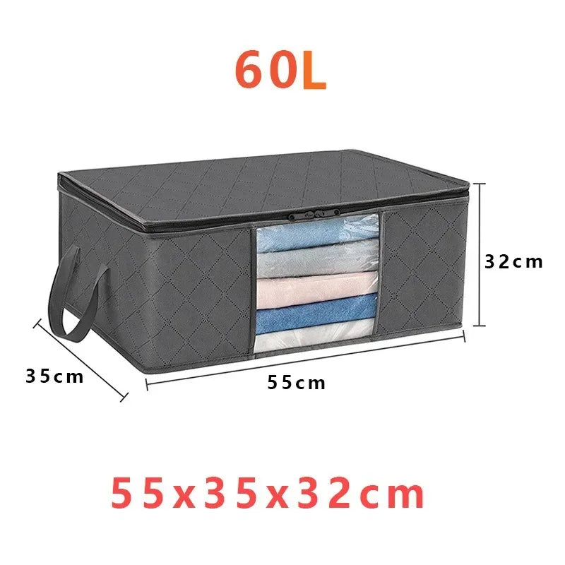 Wardrobe organizer clothes Blanket Storage Closet Laundry Organizers and Storages Clothes Storage Bag Foldable Storages Wardrobe