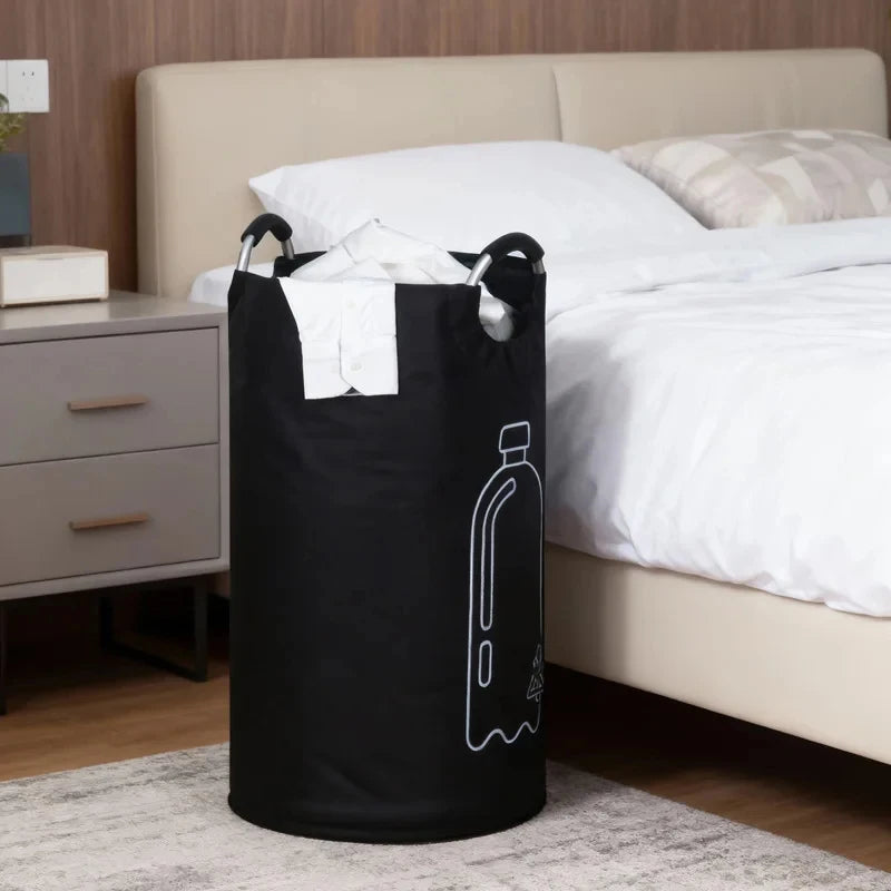 Large-capacity Beverage Bottle Storage Basket Waste Water Bottles Collection Bag Folding Recycling Bucket Dirty Laundry Baskets