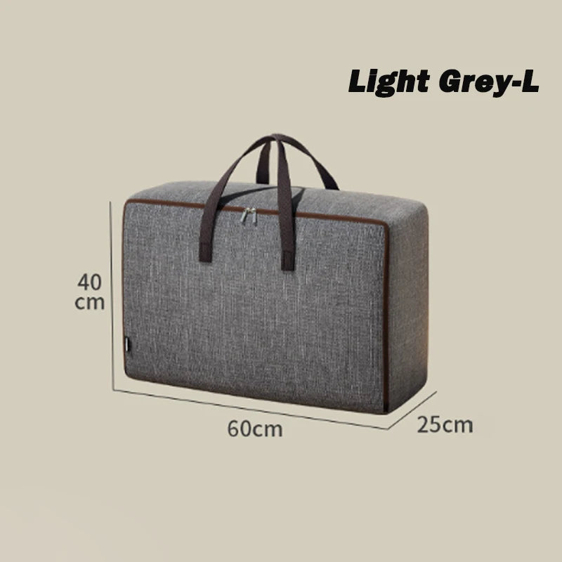 1pc Large-capacity Quilt Storage Bag Oxford Clothes Packing Bag Waterproof Durable Luggage Bag With Handle Wardrobe Organizer