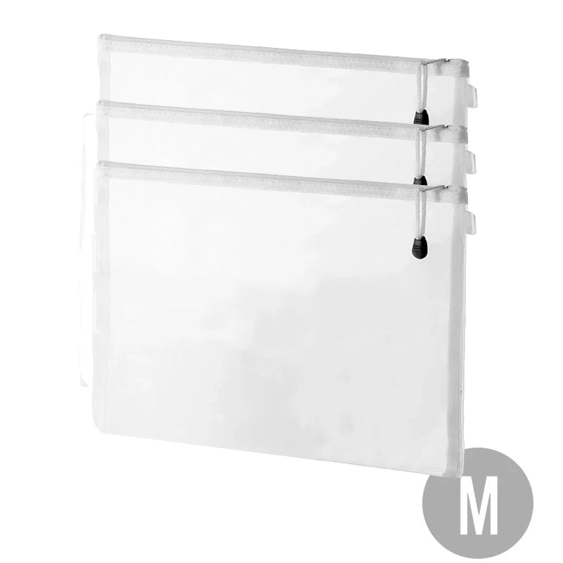 Mesh Zipper File Bag Toy storage bag building block puzzle sub-package bag children  zipper transparent finishing storage box