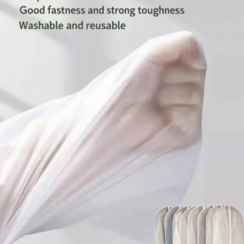 Washable Clothes Hanging Dust Cover Wedding Dress Cover Suit Coat Storage Bag Wardrobe Hanging Clothing Organizers