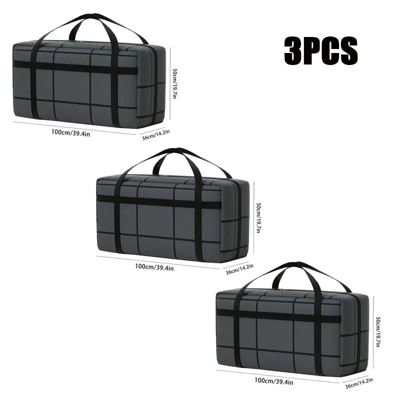 1pc Large-capacity Hand-held Clothes Storage Bag Foldable Dust-proof Non-woven Fabric Packing Bags Bedroom Wardrobe Organizer