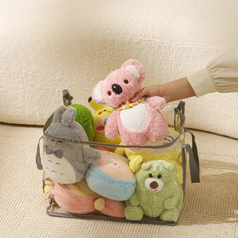 Plush Toy Storage Bag Large Capacity Organizer for Children's Stuffed Animals, Student Book Waterproof Storage Study Container
