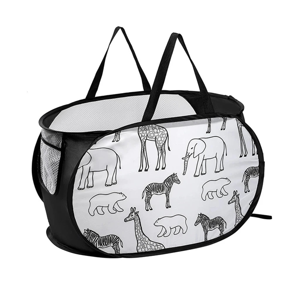 Cartoon Giraffe Laundry Basket Home Dirty Clothes Basket Miscellaneous Sorting and Storage Basket Bathroom Organizer Storage