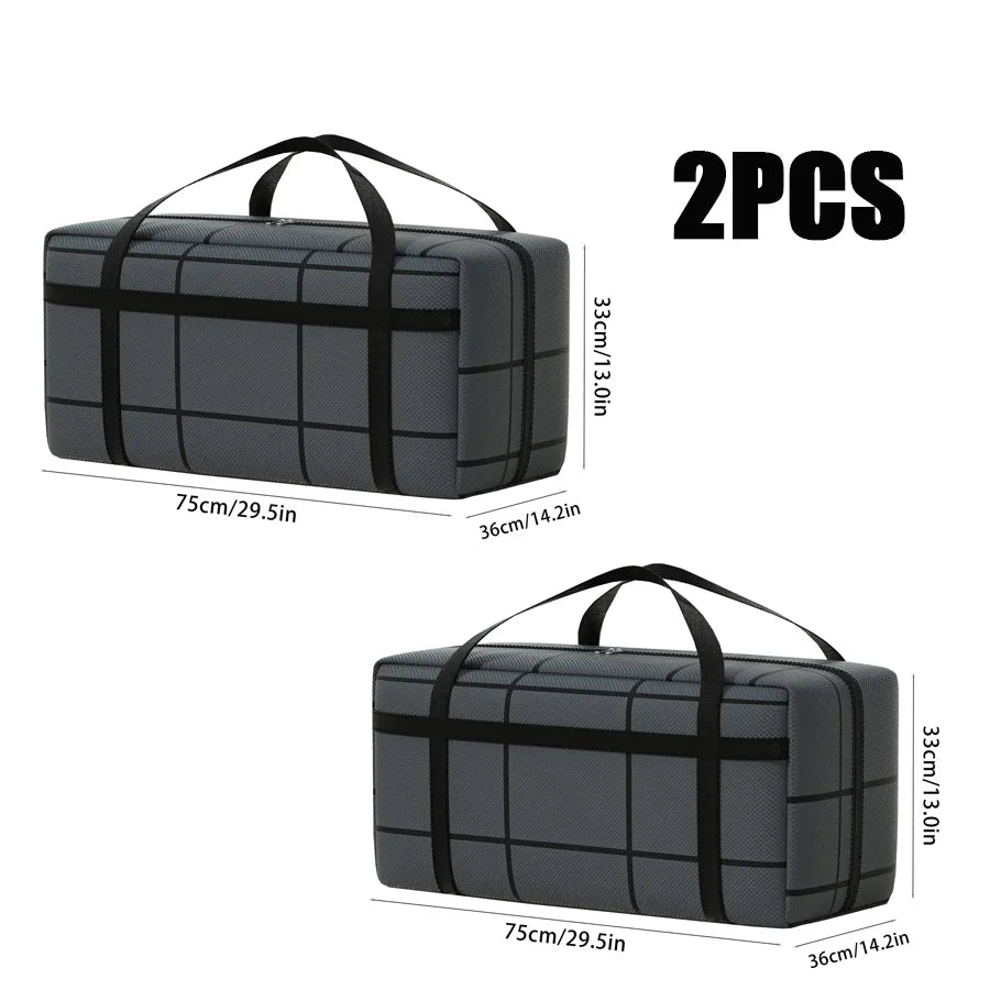 1pc Large-capacity Hand-held Clothes Storage Bag Foldable Dust-proof Non-woven Fabric Packing Bags Bedroom Wardrobe Organizer