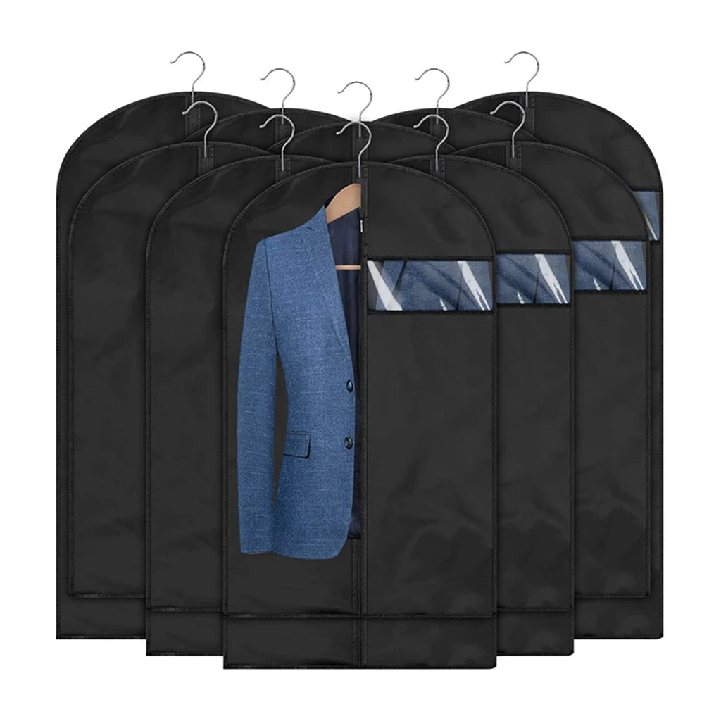 Waterproof Clothes Dust Cover Coat Suit Dress Protector Hanging Garment Bags Home Closet Organizer Dustproof Clothing Covers