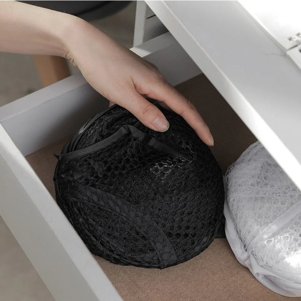 1-10Pcs Folding Laundry Basket Pop Up Hamper Portable Foldable Clothes Baskets Storage Pouch for Dorm, Bathroom & Travel Storage