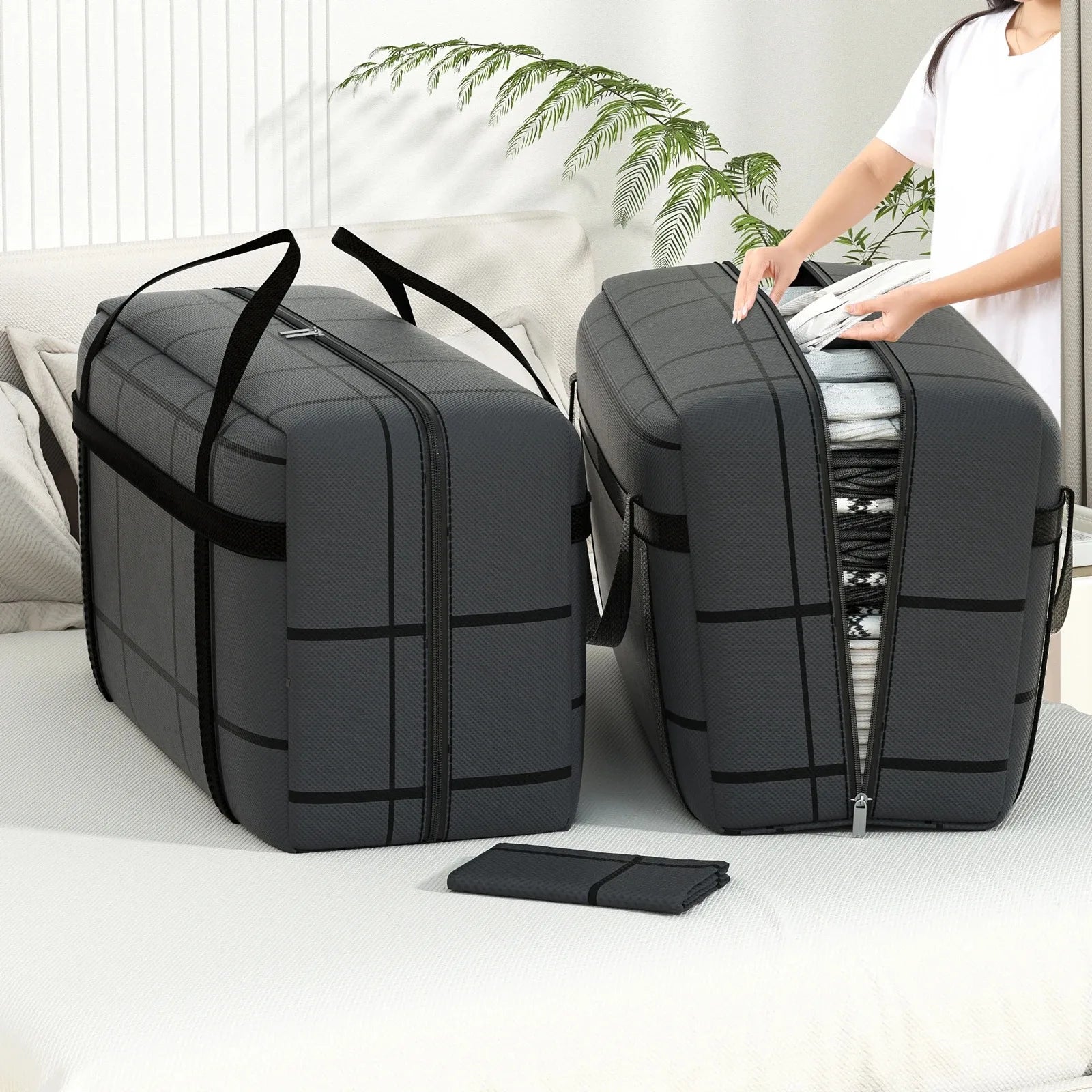 Home Storage Handbags For Moving Travel Dormitory Wardrobes Clothes Quilts Storage Bags Quilts Dust Bags Moisture-Proof Folding