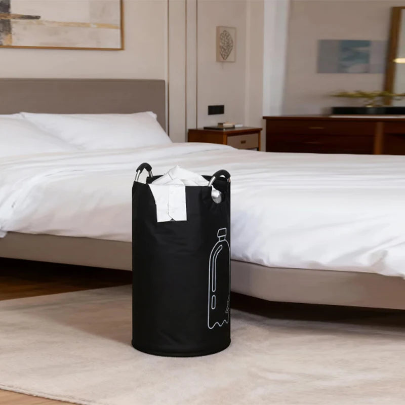 Large-capacity Beverage Bottle Storage Basket Waste Water Bottles Collection Bag Folding Recycling Bucket Dirty Laundry Baskets
