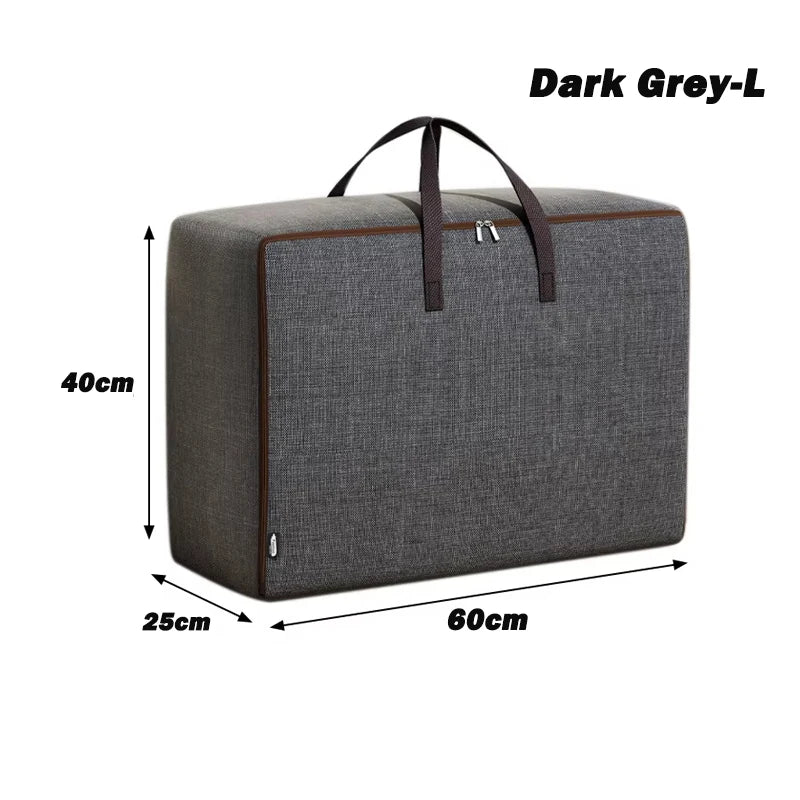 1pc Large-capacity Quilt Storage Bag Oxford Clothes Packing Bag Waterproof Durable Luggage Bag With Handle Wardrobe Organizer