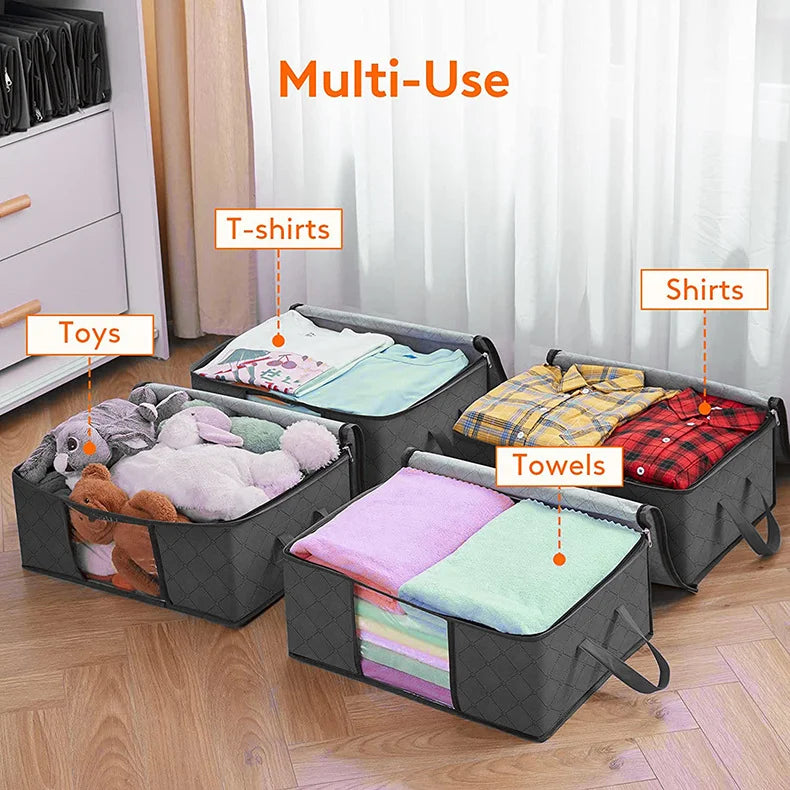 1/3Pcs Clothes Storage Bag Large Capacity Foldable Quilt Storage Bags Storage Containers for Organizing Bedroom Closet Clothing