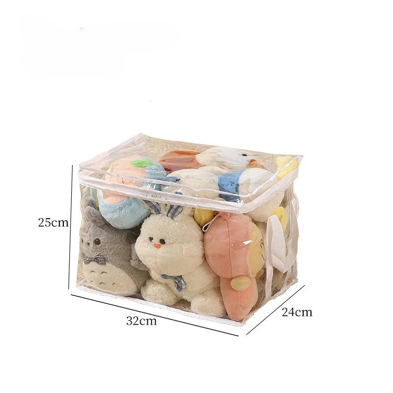 Plush Toy Storage Bag Large Capacity Organizer for Children's Stuffed Animals, Student Book Waterproof Storage Study Container