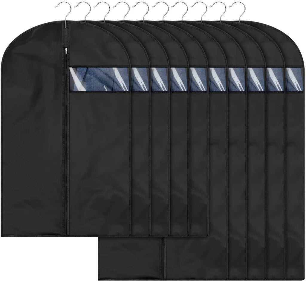 Waterproof Clothes Dust Cover Coat Suit Dress Protector Hanging Garment Bags Home Closet Organizer Dustproof Clothing Covers