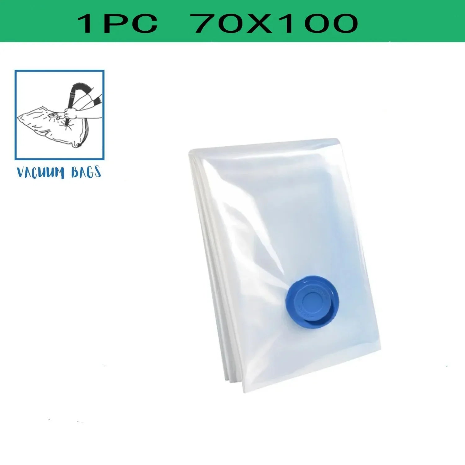 Vacuum Storage Bags Vacuum Seal Bag Space Saving Bags for Comforters Clothes Pillow Bedding Blanket Storage