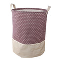 Zakka 3 Sizes The beam port Linen Multi-function Handle Stackable storage barrel Laundry basket Toy Storage box storage basket