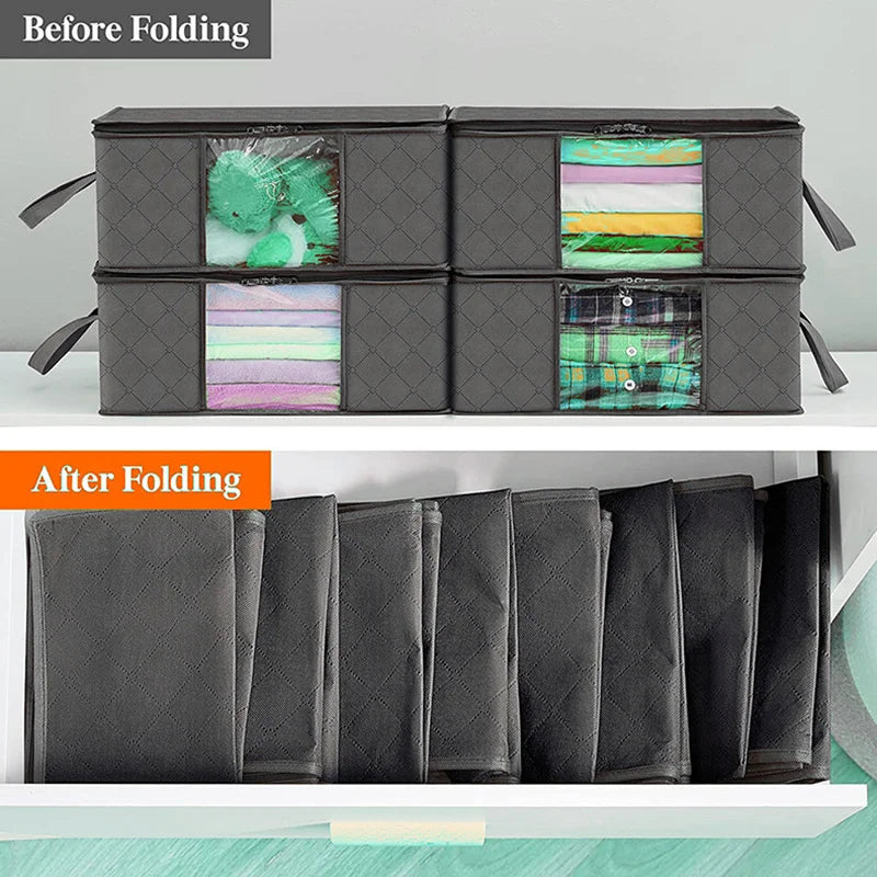 1/3Pcs Clothes Storage Bag Large Capacity Foldable Quilt Storage Bags Storage Containers for Organizing Bedroom Closet Clothing