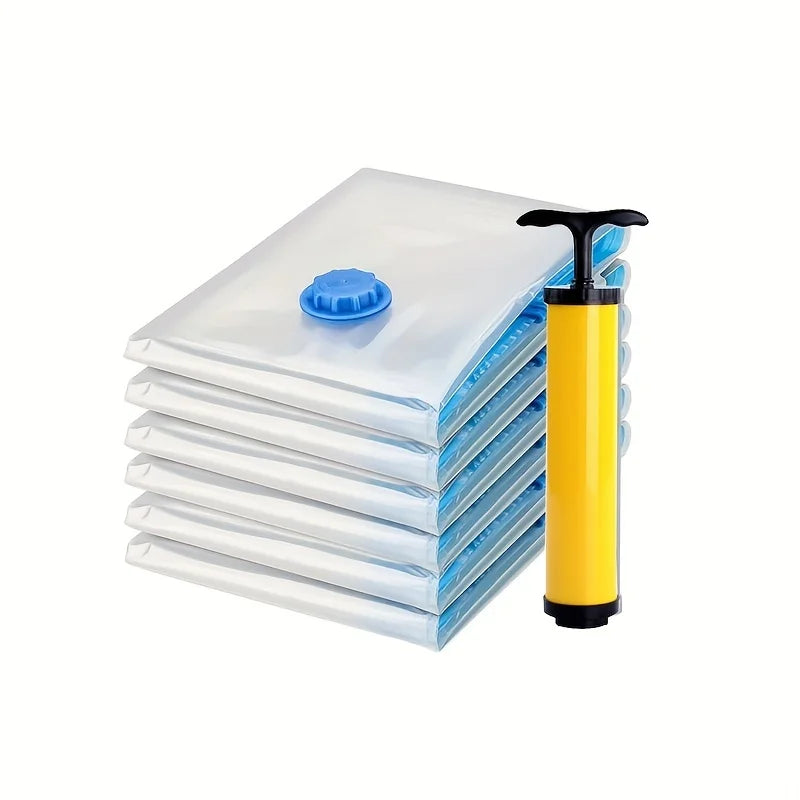 3/5/10PCS Vacuum Storage Bags For Clothes,Bedding,Space Saving Bags Storage Vacuum Seal Packet,Folding Compressed Organizer Bag