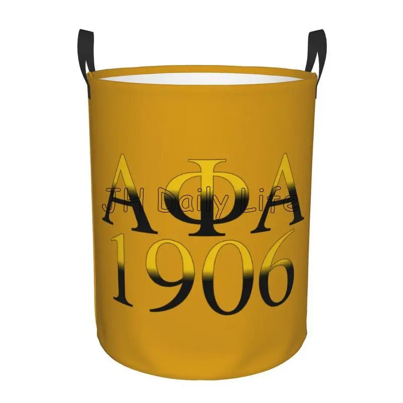 Alpha Phi Alpha Laundry Basket Clothes Hamper Collapsible Dirty Clothes Toys Storage Baskets Home Bathroom Bedroom Organizer