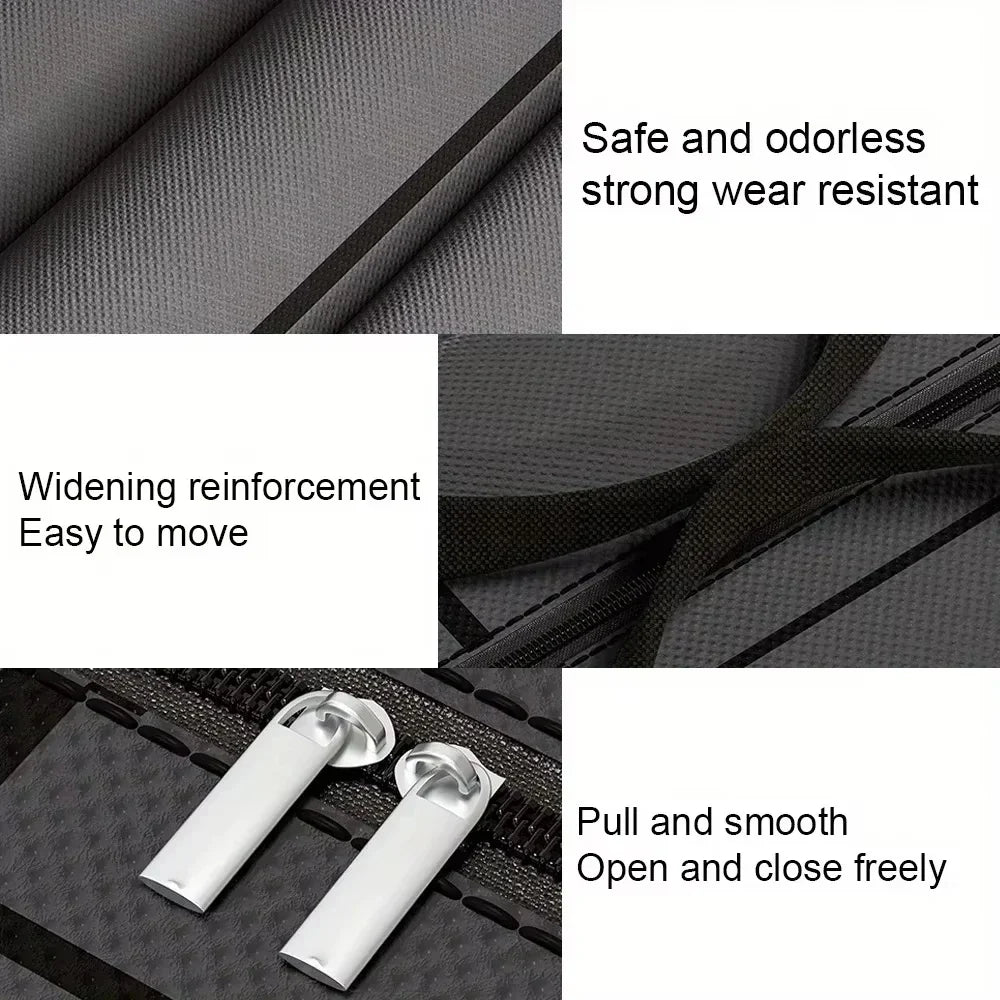 1pc Large-capacity Hand-held Clothes Storage Bag Foldable Dust-proof Non-woven Fabric Packing Bags Bedroom Wardrobe Organizer