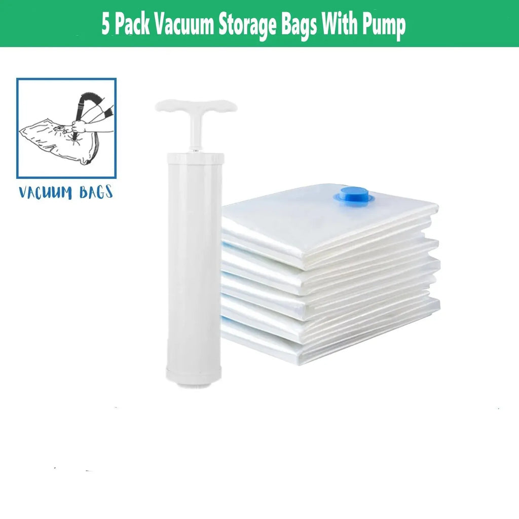 Vacuum Storage Bags With Valve Folding Compressed Space Saving Clothes Storage Big Size For Towel Cloth Blanket
