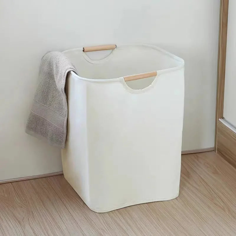 Collapsible Large Waterproof Laundry Dirty Clothes Basket with Dual Handles Versatile Storage Solution for Bedroom Bathroom
