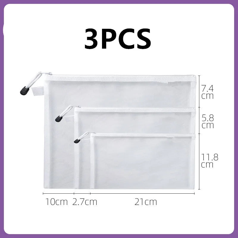 Toy storage bag Children's building blocks small toys special sorting bag bag transparent mesh gauze zipper mesh bag
