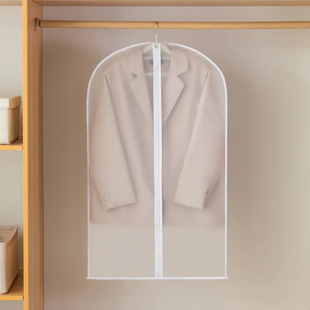 Waterproof Clothes Dust Cover Coat Suit Dress Protector Hanging Garment Bags Home Closet Organizer Dustproof Clothing Covers