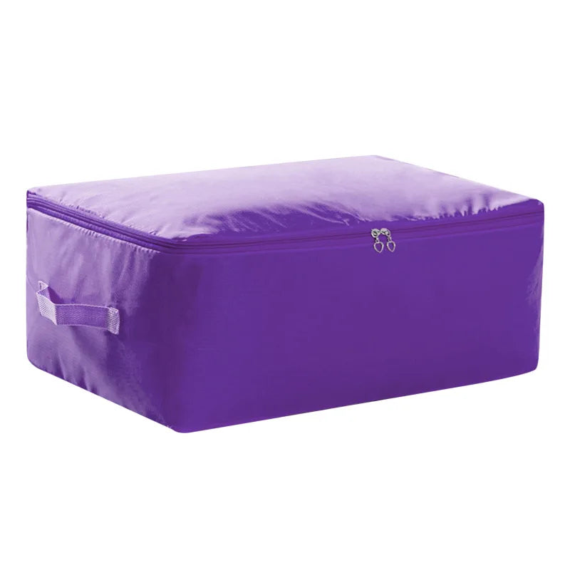 Quilt Storage Bag Oxford Organizer Large Capacity Closet Organizers Blanket Dustproof Zipper Storage Bags Wardrobe Storage Box