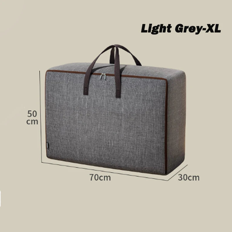 1pc Large-capacity Quilt Storage Bag Oxford Clothes Packing Bag Waterproof Durable Luggage Bag With Handle Wardrobe Organizer