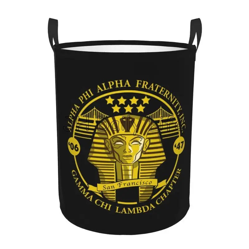 Alpha Phi Alpha Laundry Basket Clothes Hamper Collapsible Dirty Clothes Toys Storage Baskets Home Bathroom Bedroom Organizer