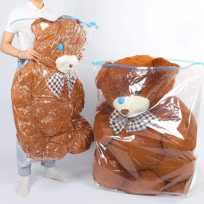 3/5PCS Vacuum Storage Bags For Clothes,Bedding,Space Saving Bags Storage Vacuum Seal Packet,Folding Compressed Organizer Bag