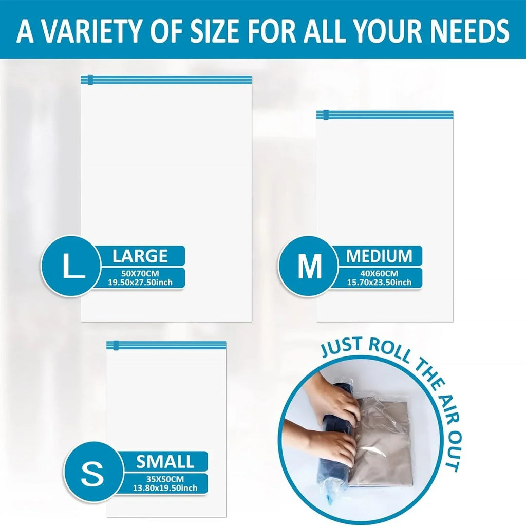 1/3/5pcs Vacuum Bags for Storing Clothes Suitable for Luggage and Essential Travel Compression Bag Clothing Storage Organizer