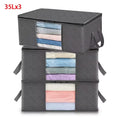 1/3pc Large Capacity Clothes Storage Bag Foldable Blanket Storage Bags Storage Containers for Organizing Bedroom Closet Clothing