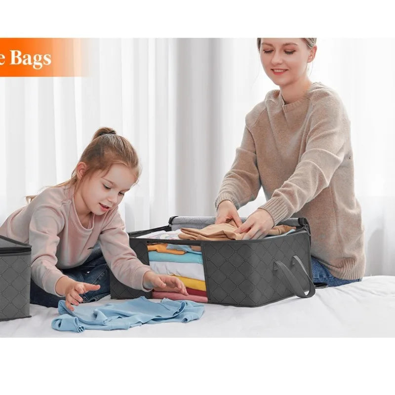 Wardrobe organizer clothes Blanket Storage Closet Laundry Organizers and Storages Clothes Storage Bag Foldable Storages Wardrobe