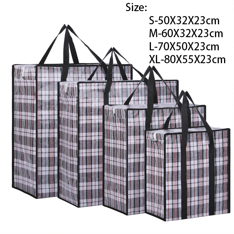 Extra large hand-held folding travel bag thickening large capacity waterproof luggage storage bag, moving packing  woven bag